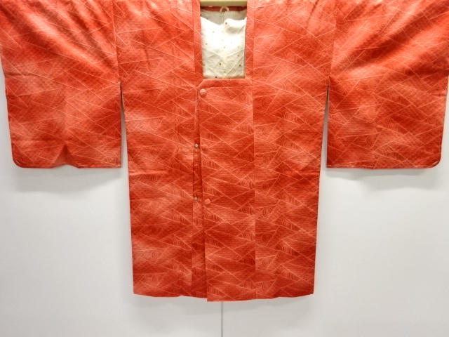 JAPANESE MICHIYUKI COAT / UNUSED / WOVEN TRADITIONAL PATTERN 